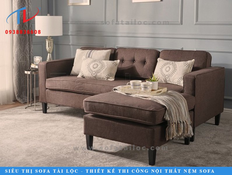 Sofa phòng khách chung cư nhỏ với thiết kế góc L