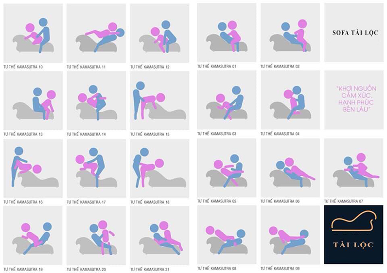 Hướng dẫn các tư thế quan hệ trên ghế tình yêu
