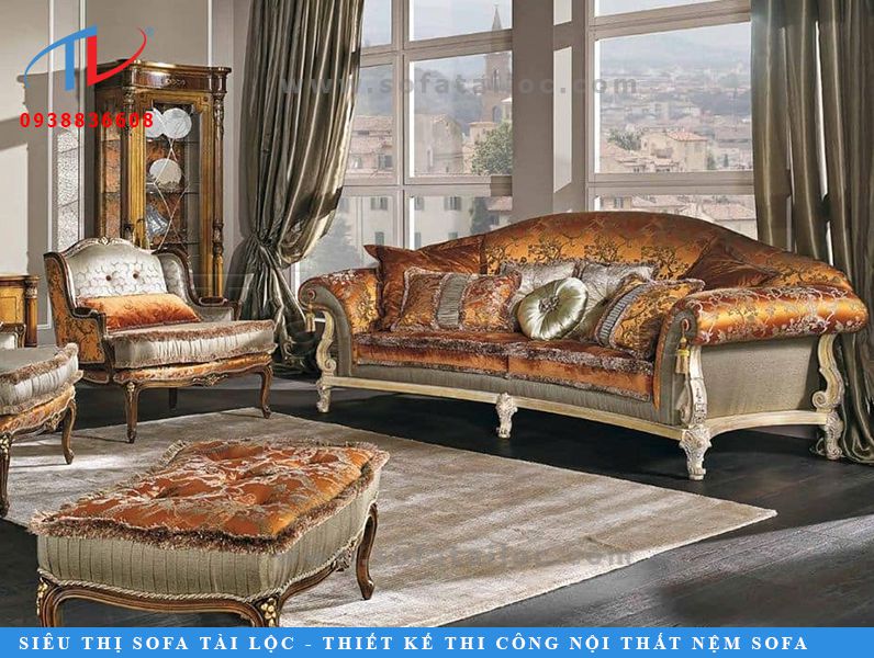 Bọc sofa cổ điển, bọc sofa tân cổ điển là một trong các dịch vụ đông khách nhất tại nội thất Tài Lộc.