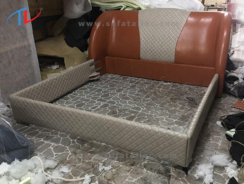 Giường bọc nệm đẹp theo phong cách hiện đại là thế mạnh của Tài Lộc